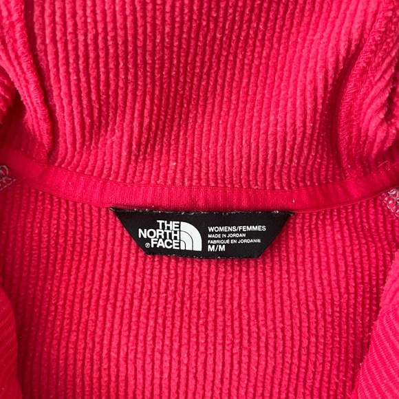 The North Face Womens Pink Full Zip Up Jacket Hoodie Size Medium - Picture 3 of 4
